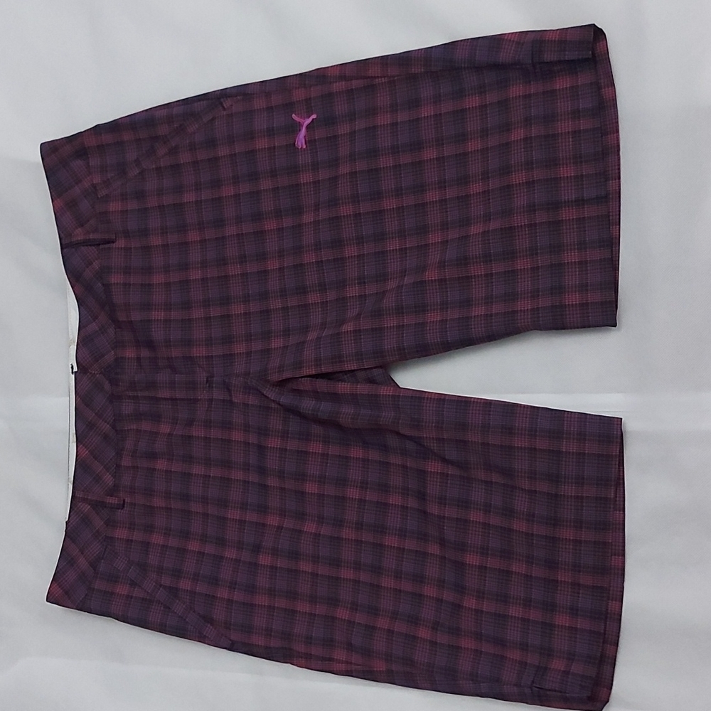 Puma plaid shorts - sz 14 - Picture 1 of 10